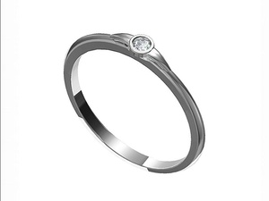 Zásnubní prsten s brilianty Leonka 3